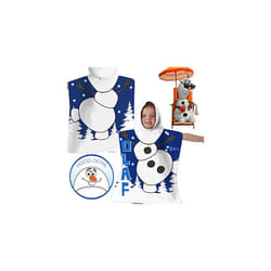Frozen Olaf Poncho Hooded Towel Dress Up Printed Hood