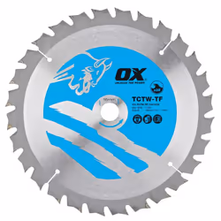OX TCT Wood Cutting Thin Kerf Circular Saw Blade (Various Sizes) - 136mm x 20mm x 20T