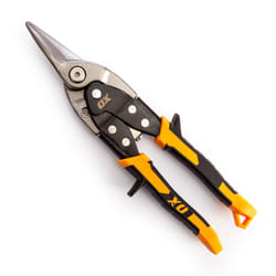 ) OX Pro Extra Heavy Duty Adjustable Aviation Snips (Left, Right & Straight Cut) - Straight Cut (Yellow