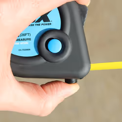OX Measuring Tape - Trade Series Metric Tape - Heavy Duty Nylon Coated Measurement Tape - Black/Blue - 10 m