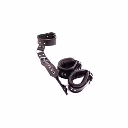 Rouge Garments Black Leather Neck to Wrist Restraints