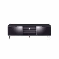Modern Black 140cm Matt Gloss TV Stand Cabinet Suitable for 40 - 65 Inch 4K LED Flat Screen TV's