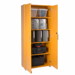 Tall 180cm Office Storage Cupboard Locking Bookcase Filing Cabinet - Beech