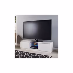 Modern White 140cm Matt Gloss TV Stand Cabinet Suitable for 40 49 50 55 65 Inch 4K LED Flat Screen TV's