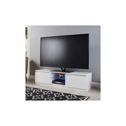 Modern White 140cm Matt Gloss TV Stand Cabinet Suitable for 40 49 50 55 65 Inch 4K LED Flat Screen TV's