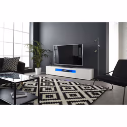 3AIQ2000 White 200cm Wide TV Cabinet for upto 80 inch TV's