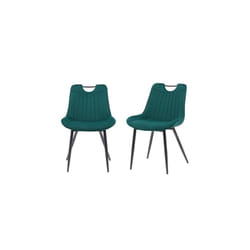 Green MMT Furniture Designs Ltd Nigella Dining Chairs Set of 2, Velvet Chair bucket