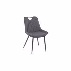 Dark Grey MMT Designs Ltd Nigella Dining Chairs Set of 2, Velvet Chair bucket