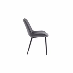 Dark Grey MMT Designs Ltd Nigella Dining Chairs Set of 2, Velvet Chair bucket