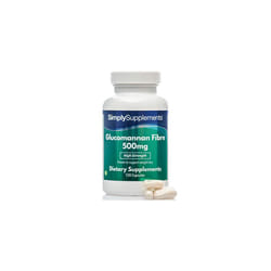 Glucomannan Capsules 500mg | Popular Appetite Suppressant Supplement for Weight Loss | Vegan & Vegetarian Friendly | 120 Capsules | Vegetarian Safe |
