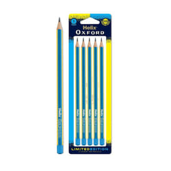 Helix Oxford Clash Pencils Pack of 5 Blue Yellow