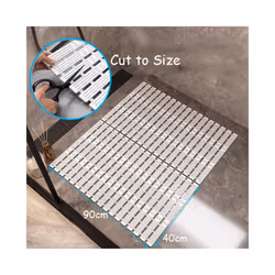 Extra Long Bath Bathroom Mat Inside Shower Non Slip Anti Mould Suction 90x40cm