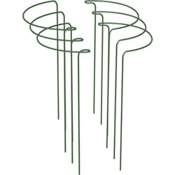 6 Pack Plant Support Stakes 25 x 44cm Metal Plant Supports Ring Cage