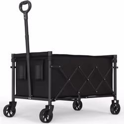 65L Festival Trolley Folding Cart Wagon on Wheels Adjustable Handle Cover Bag