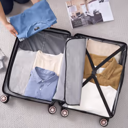 Luggage Set 3 Pcs Hard Shell ABS Suitcases TSA Lock Lightweight Spinner Wheels - Gold