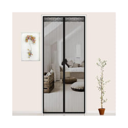 Magnetic Fly Insect Screen Door Bug Mesh Curtain Anti Mosquito Net Seal Tape - Black