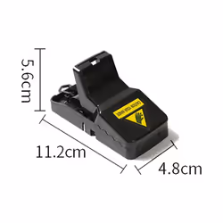 6pk Plastic Reusable Mouse Trap Rodent Rat Snap Catcher Mice Kill Pest Control