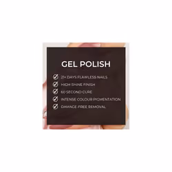 Gel Nail Polish, Cameo CS60, Light Pink, Salmon, Long Lasting, Chip Resistant, 10 ml (Requires Drying Under UV LED Lamp)