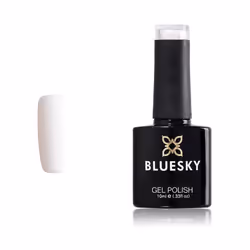 Bluesky Gel Nail Polish, Diamond White Cs61, Bright, Porcelain,White Long Lasting, Chip Resistant, 10 ml (Requires Drying Und ...