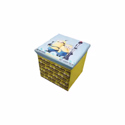 Minion Made Despicable Me Storage Stool Cube with Padded Lid Ages 3+