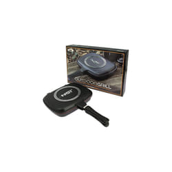 NGT DOUBLE GRILL PAN NON STICK CONNECT PANS CARP FISHING COOKING CAMPING - COMES APART INTO 2 PANS IF NEEDED