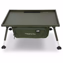 NGT Profiler Bivvy Table - Large Heavy Duty Table with Drop Down Storage Bag and Adjustable Legs