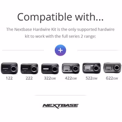 Nextbase Series 2 Dash Cam Hardwire Kit- for Nextbase Dashcams 122, 222, 322GW, 422GW, 522GW, 622GW In Car Hard Wiring Kit Dash Cam mini / micro USB