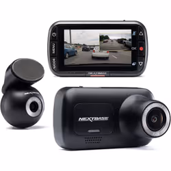 Nextbase 222XR Dash Cam Front and Rear Full 1080p/30fps HD Recording in Car DVR Cam 140 6 lane Wide Viewing- Intelligent Park ...