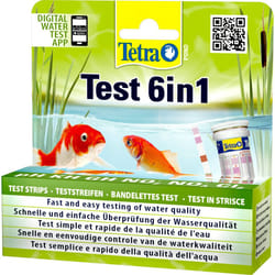 Tetra Pond Test 6-in-1 Strip to Test 6 Essential Water Quality Parameters in Less Than 60 Seconds