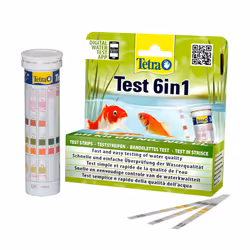 Tetra Pond Test 6-in-1 Strip to Test 6 Essential Water Quality Parameters in Less Than 60 Seconds