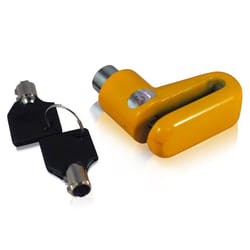 Disc Brake Lock Motorbike Bicycle Scooter Security Keys Yellow