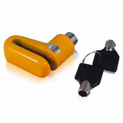 Disc Brake Lock Motorbike Bicycle Scooter Security Keys Yellow