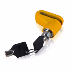 Disc Brake Lock Motorbike Bicycle Scooter Security Keys Yellow