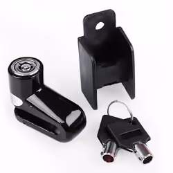 Disc Brake Lock Motorbike Bicycle Scooter Security Keys Black