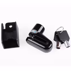 Disc Brake Lock Motorbike Bicycle Scooter Security Keys Black
