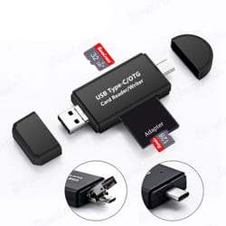 SD Card Reader Micro USB OTG USB-C USB 2.0 Adapter Android Phone