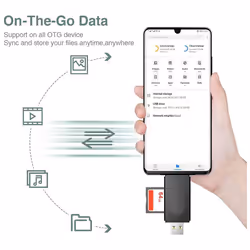 SD Card Reader Micro USB OTG USB-C USB 2.0 Adapter Android Phone