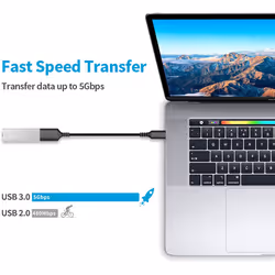 On The Go USB Host Adapter Cable USB Type C to USB A Female OTG Cable