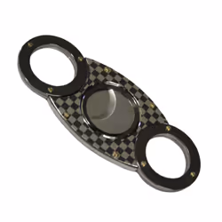 Carbon Effect Double Blade Cigar Cutter