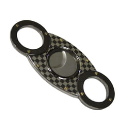 Carbon Effect Double Blade Cigar Cutter