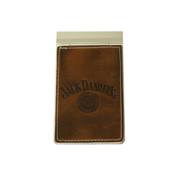 Jack Daniel's Western leather notepad