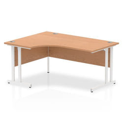 Dynamic Impulse Contract Left Hand Crescent Radial Cantilever Desk W16