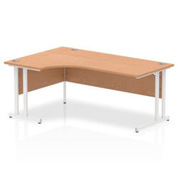 Dynamic Impulse Contract Left Hand Crescent Cantilever Desk W1800 x D1
