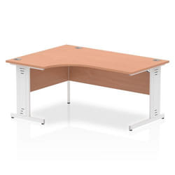 Dynamic Impulse Contract Left Hand Crescent Cable Managed Leg Desk W16