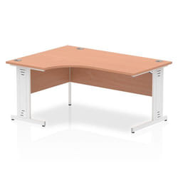 Dynamic Impulse Contract Right Hand Crescent Cable Managed Leg Desk W1