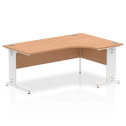 Dynamic Impulse Contract Right Hand Crescent Cable Managed Leg Desk W1