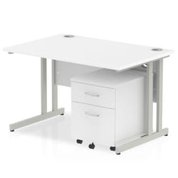 Dynamic Impulse Cantilever Straight Office Desk W1200 x D800 x H730mm