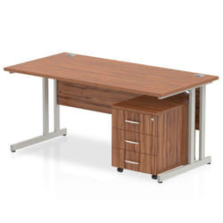 Dynamic Impulse Cantilever Straight Offic Desk W1800 x D800 x H730mm W