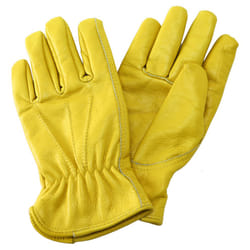 Kent & Stowe Luxury Leather Gloves Ladies Yellow - Medium