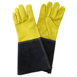 Kent & Stowe Leather Gauntlet Heavy Duty Gardening Gloves Mens Large